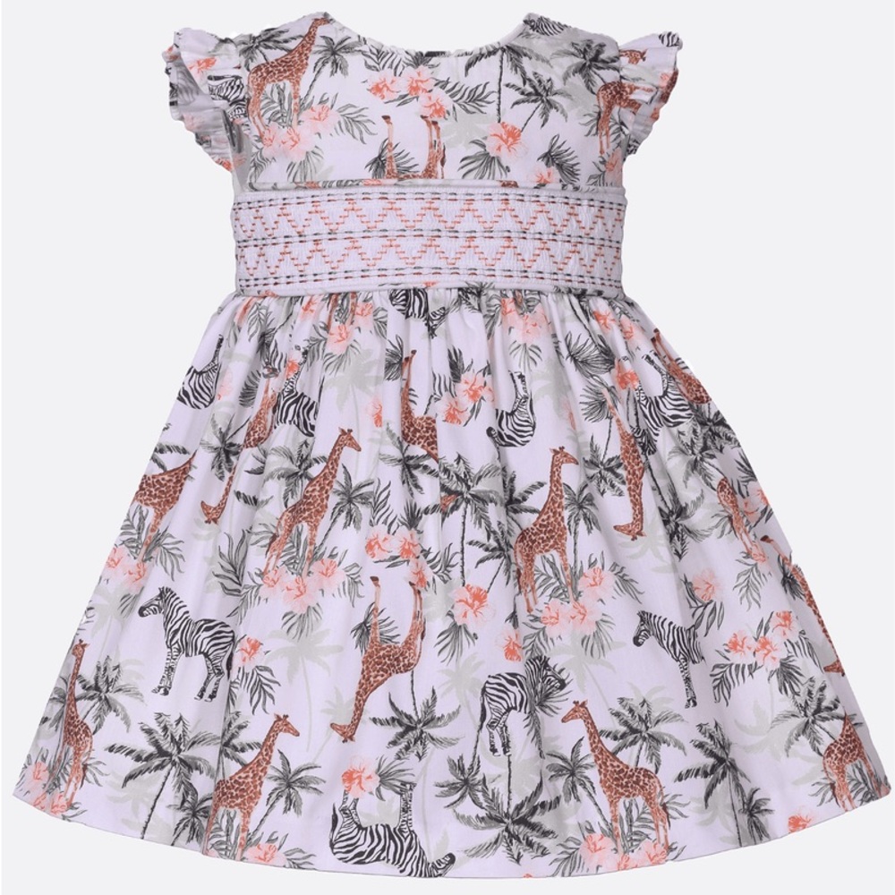 BRAND NEW BONNIE JEAN MAKENNA JUNGLE PRINT DRESS